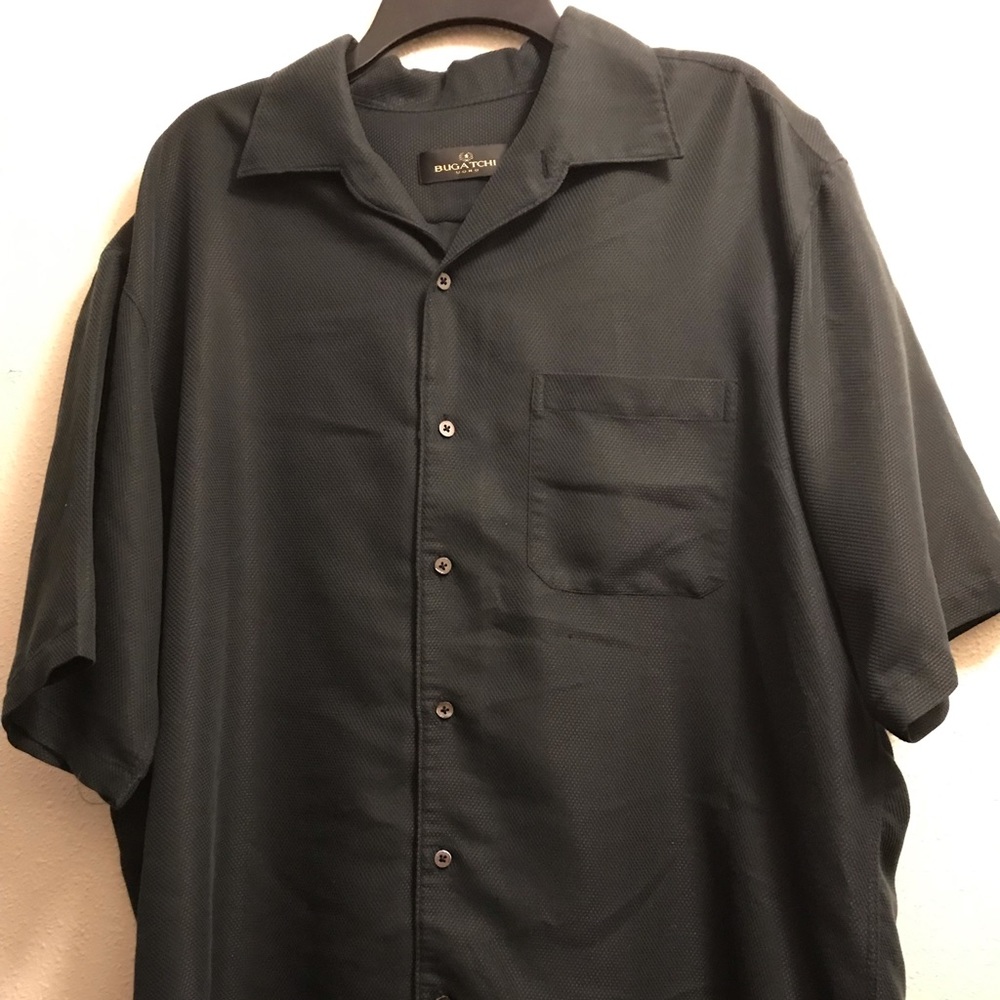Bugatchi Button Down Casual. Size Xl. Black
